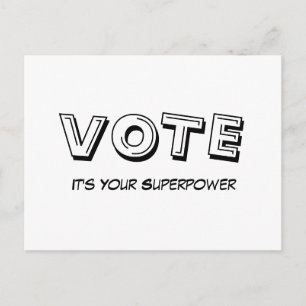 Abstimmung: It’s Your Superpower Postcard Postkarte