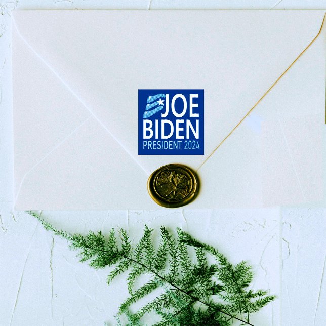 Abstimmung Joe Biden Präsident 2024 Blue Wood Art  Gummistempel (Von Creator hochgeladen)