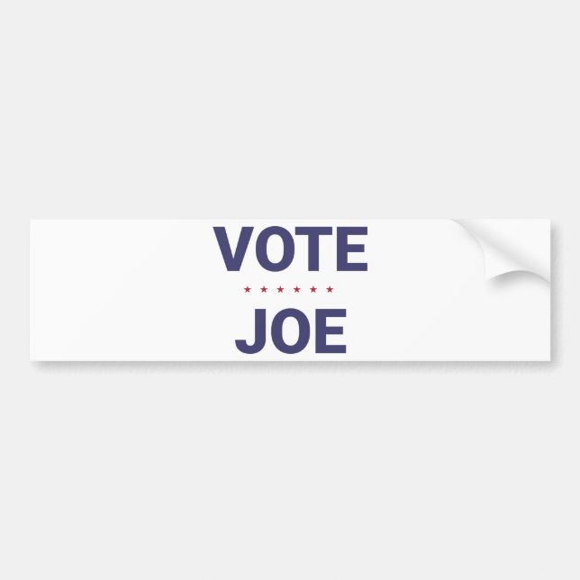 Abstimmung Joe (Wahl 2020 in den USA) Autoaufkleber (Vorne)