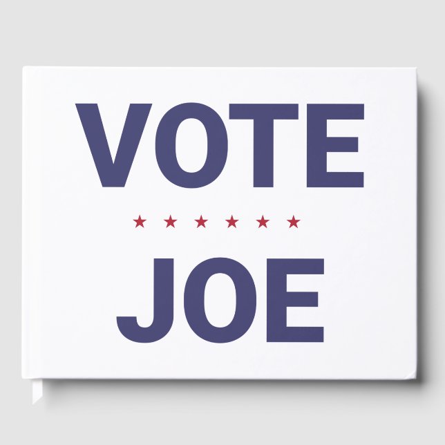 Abstimmung Joe (Wahl 2020 in den USA) Gästebuch (Vorderseite)