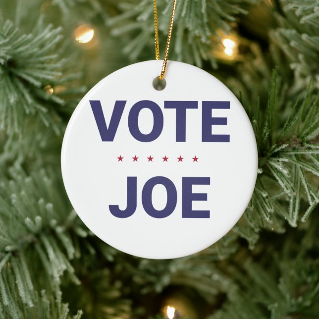 Abstimmung Joe (Wahl 2020 in den USA) Keramik Ornament (Baum)