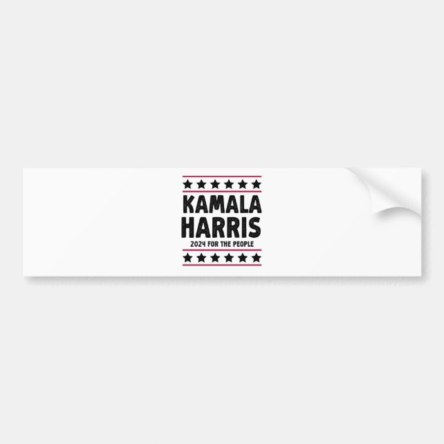 Abstimmung Kamala Harris zur Wahl des Präsidenten Autoaufkleber (Vorne)