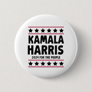 Abstimmung Kamala Harris zur Wahl des Präsidenten Button