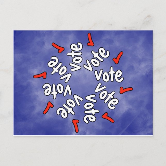 Abstimmung: Karo! Postkarte (Vorderseite)