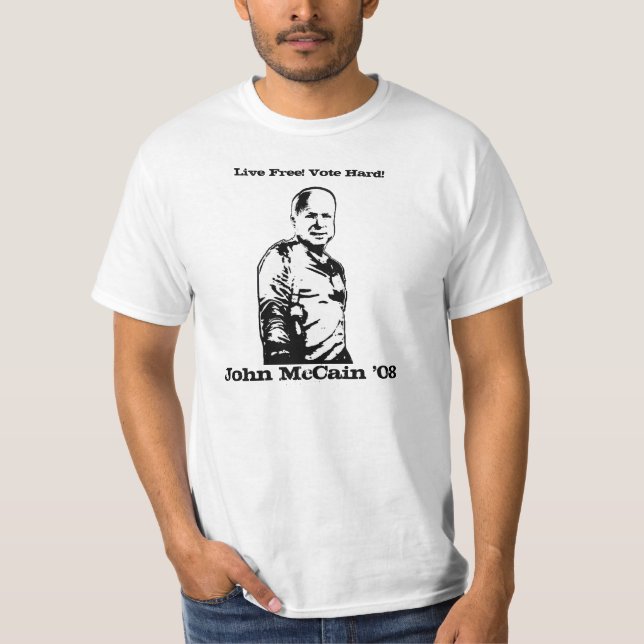 Abstimmung McCain für Präsidenten - er wird die T-Shirt (Vorderseite)