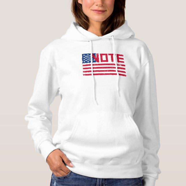 Abstimmung mit der US-Flagge Hoodie (Vorderseite)