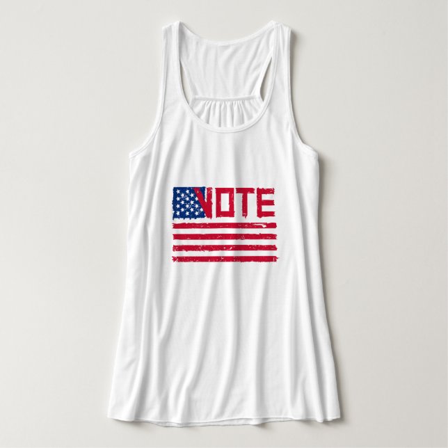 Abstimmung mit US-Flagge Tank Top (Design Vorderseite)