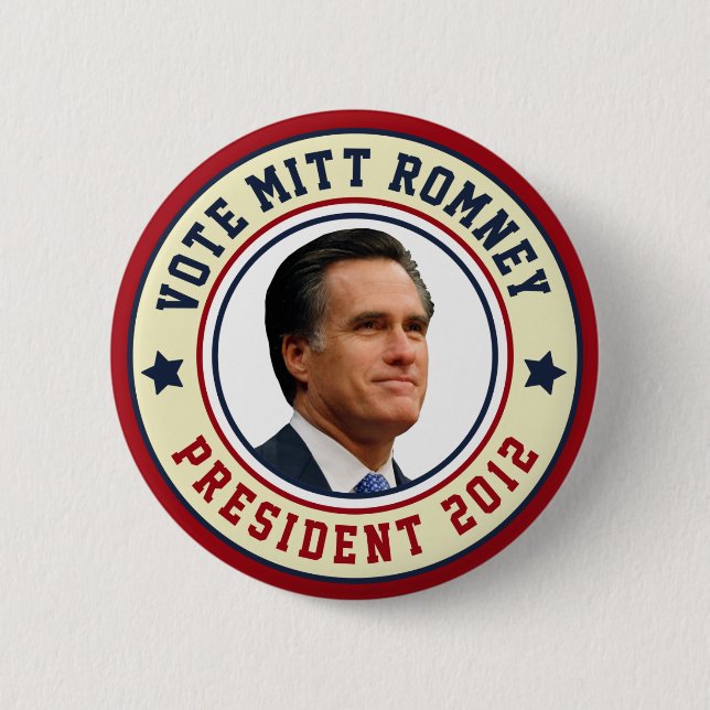 Abstimmung Mitt Romney für Präsidenten 2012 Button (Vorderseite)