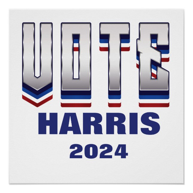 Abstimmung Moderne Typografie - Wahl Poster (Vorderseite)