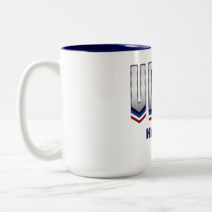 Abstimmung Moderne Typografie - Wahl Zweifarbige Tasse