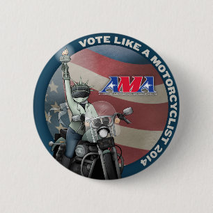 Abstimmung mögen einen Motorradfahrer Button