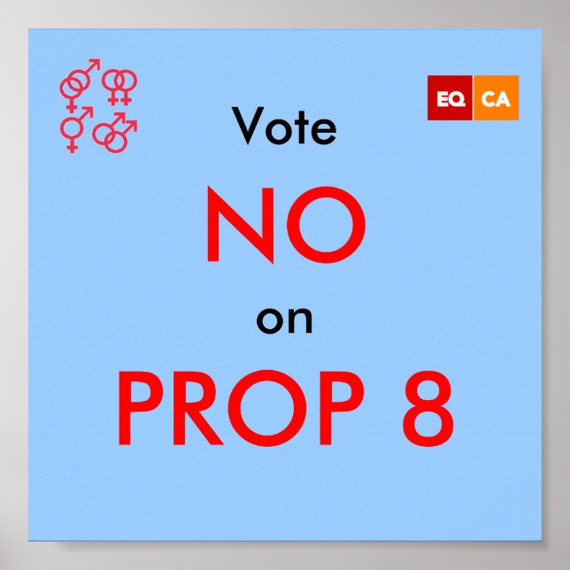 Abstimmung Nr.: PROP 8 Poster (Vorne)