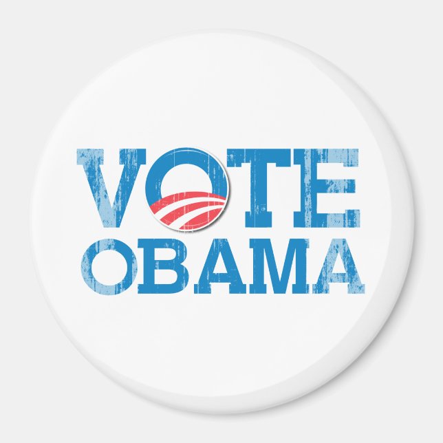 ABSTIMMUNG OBAMA 2012 - Vintag.png Magnet (Vorne)