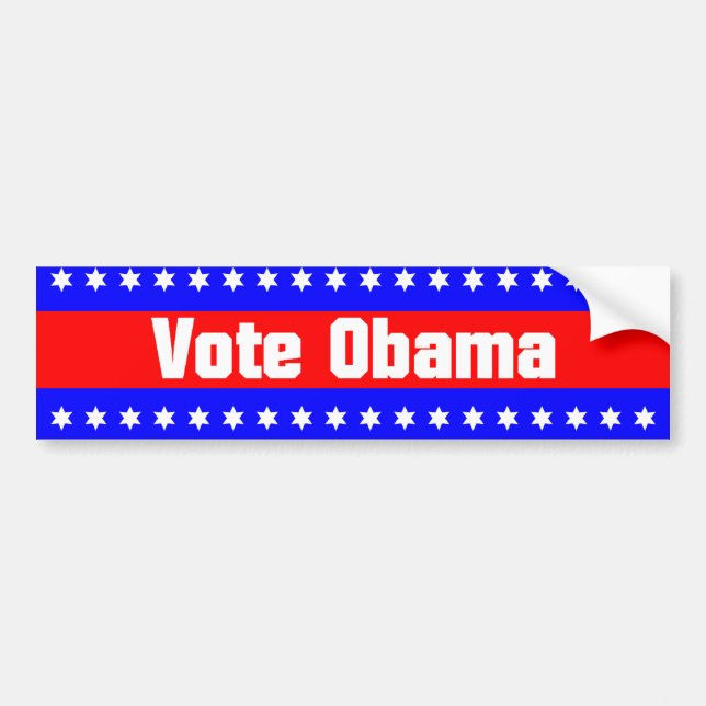 Abstimmung Obama Autoaufkleber (Vorne)