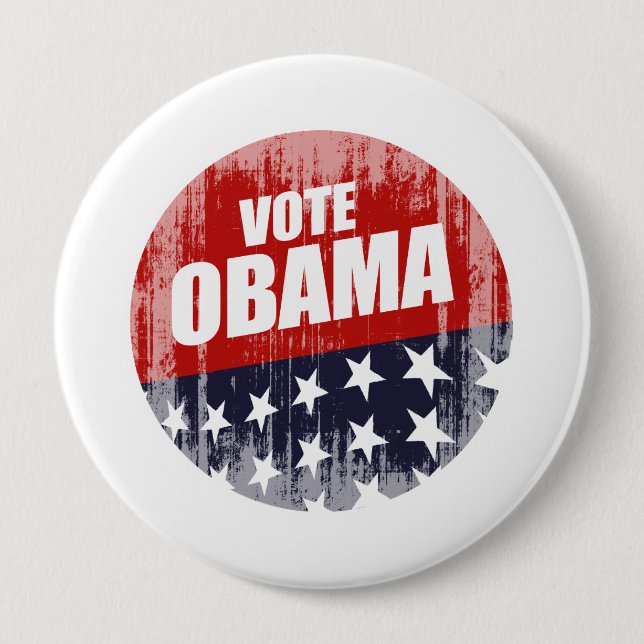 ABSTIMMUNG OBAMA BUTTON Vintag.pnng (Vorderseite)