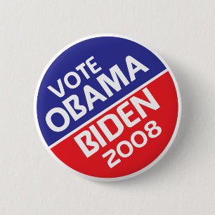 Abstimmung Obama und Biden im Jahre 2008 Button