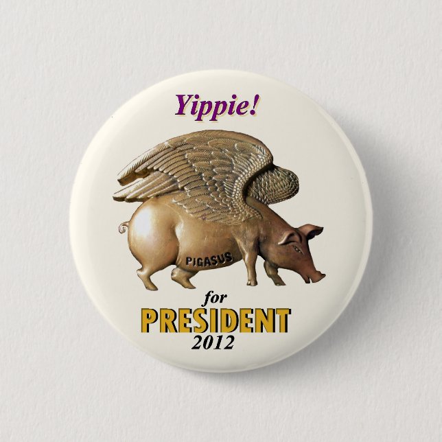 Abstimmung Pigasus Präsident im Jahre 2012 Button (Vorderseite)