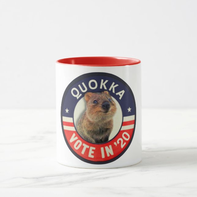 Abstimmung Quokka im Jahre 2020 Tasse (Zentrum)
