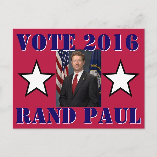 ABSTIMMUNG RAND PAUL 2016 POSTKARTE (Vorderseite)