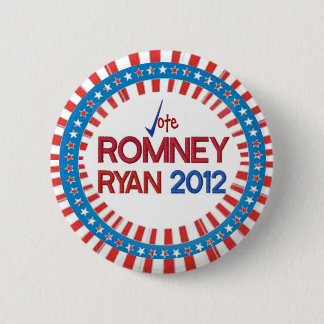 Abstimmung Romney Ryan 2012 Sterne u. Button