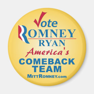 Abstimmung Romney Ryan - AntiObama Magnet