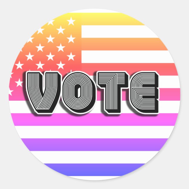 ABSTIMMUNG RUNDER AUFKLEBER (Vorderseite)