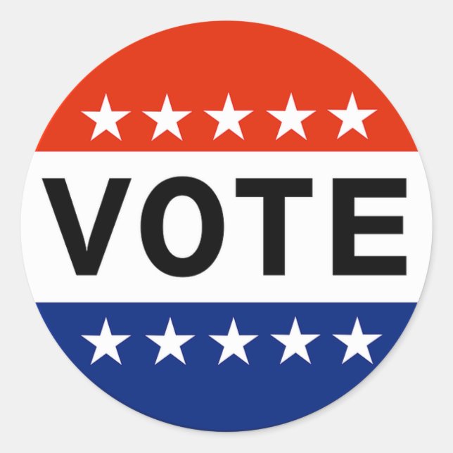 Abstimmung Runder Aufkleber (Vorderseite)