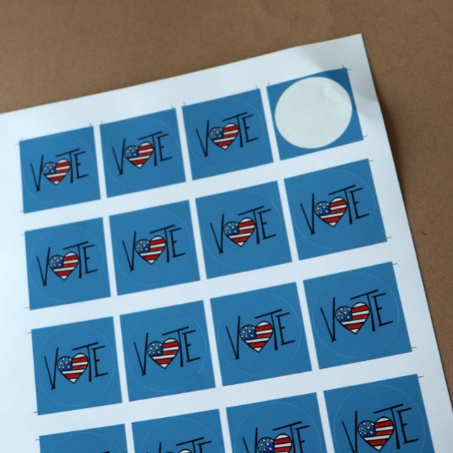 ABSTIMMUNG RUNDER AUFKLEBER (Von Creator hochgeladen)