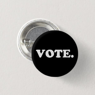 "Abstimmung" Schwarz-weiß - Button
