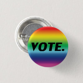 "Abstimmung" schwarze Buchstaben, Stolz lgbtq lgbt Button