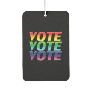"Abstimmung" - Schwarzer Pride Regenbogen lgbtq Autolufterfrischer
