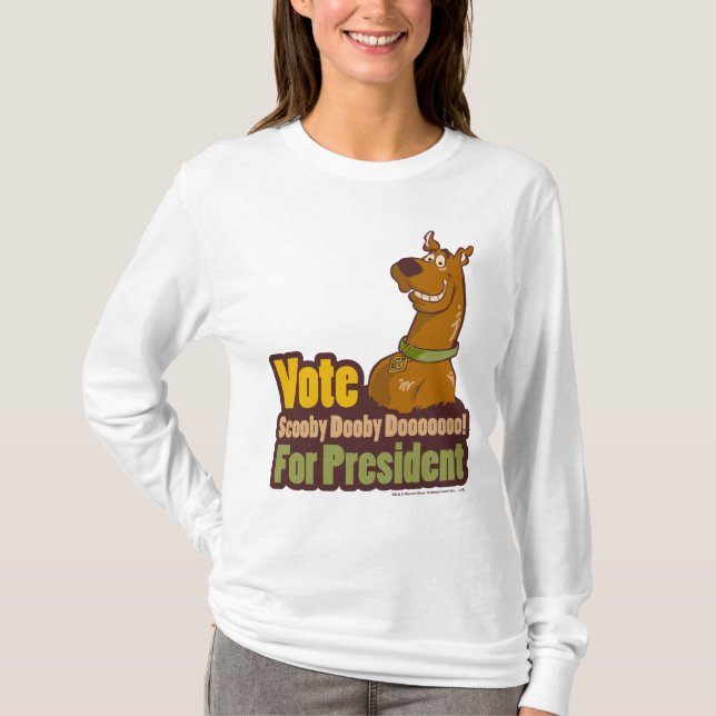 Abstimmung Scooby Dooby Doo zum Präsidenten T-Shirt (Vorderseite)