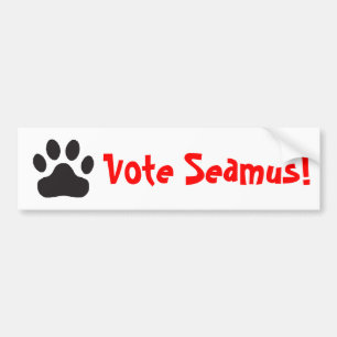 "Abstimmung Seamus" Autoaufkleber