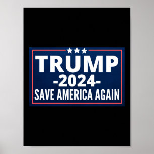 Abstimmung, Trump 2024, Trump 2024, 2024, Trump 20 Poster