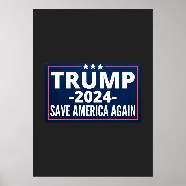 Abstimmung, Trump 2024, Trump 2024, 2024, Trump 20 Poster (Vorne)