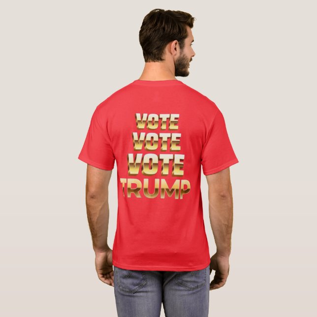 ABSTIMMUNG TRUMP T-Shirt (Schwarz voll)