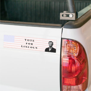 Abstimmung über Abraham Lincoln Autoaufkleber