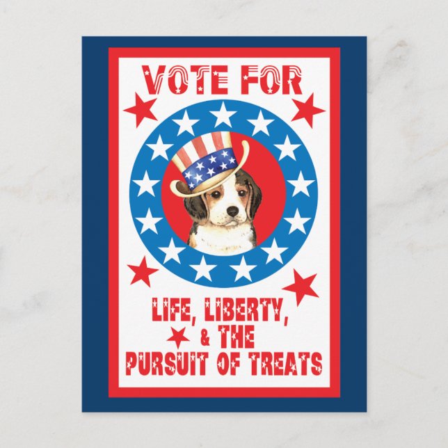 Abstimmung über den Beagle Postkarte (Vorderseite)