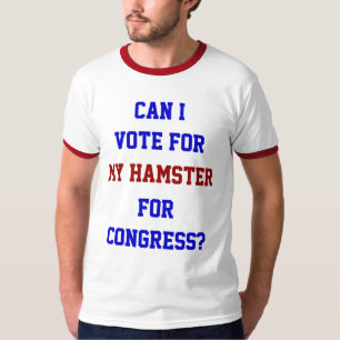 Abstimmung über den Hamster-Kongress lustige polit T-Shirt