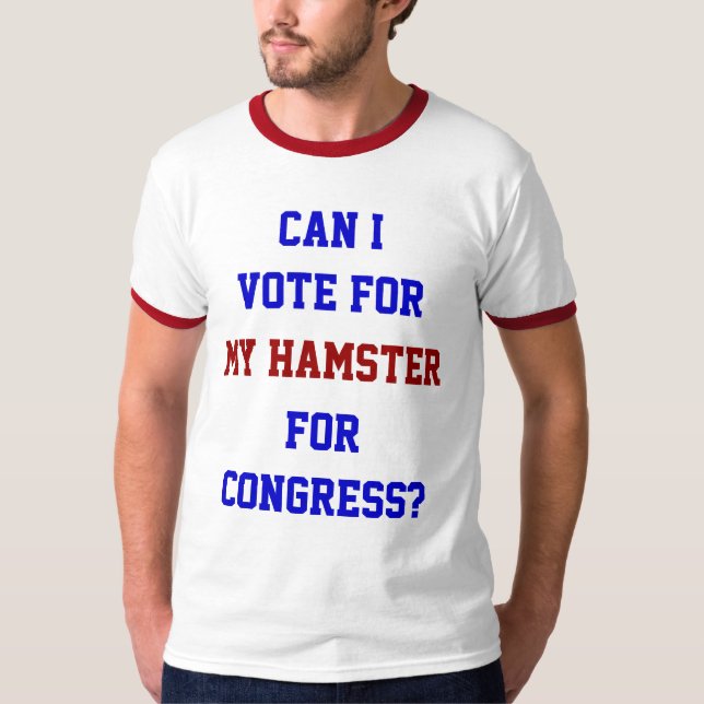 Abstimmung über den Hamster-Kongress lustige polit T-Shirt (Vorderseite)