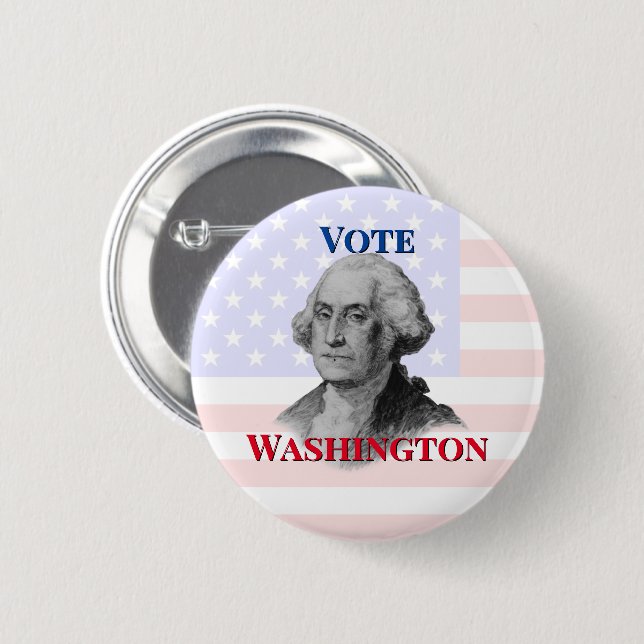 Abstimmung über George Washington Button (Vorne & Hinten)