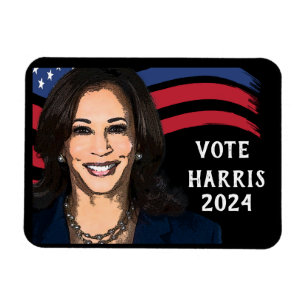 Abstimmung über Kamala Harris für den Präsidenten Magnet