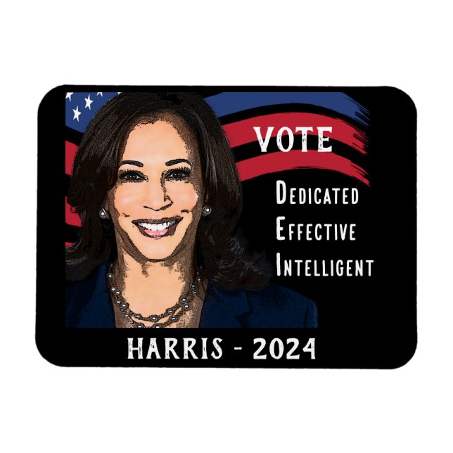 Abstimmung über Kamala Harris für den Präsidenten  Magnet (Horizontal)