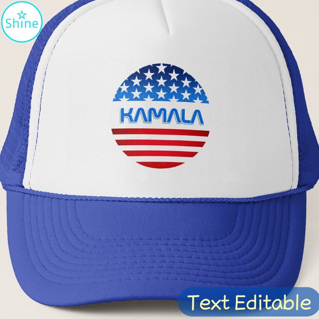 Abstimmung über Kamala Harris USA Flag Moderne Typ Truckerkappe (Von Creator hochgeladen)