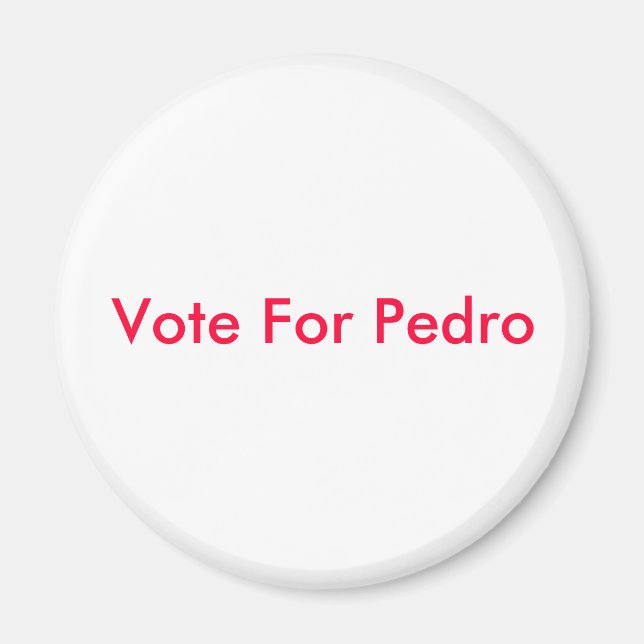 Abstimmung über Pedro Magnet (Vorne)