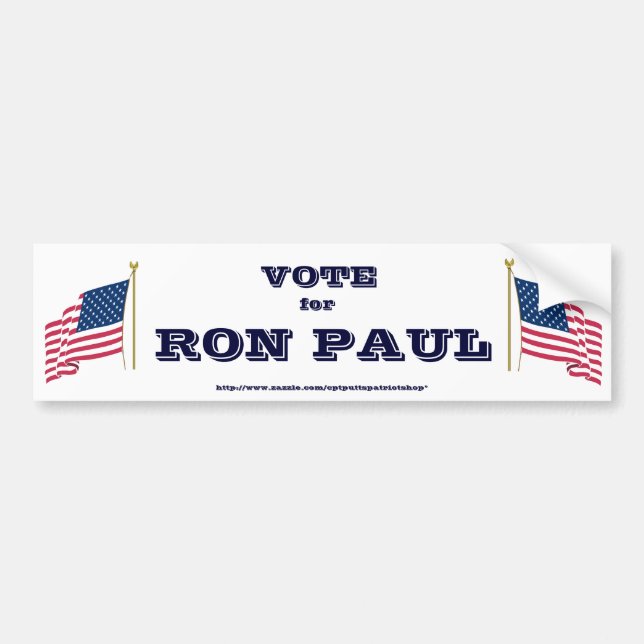 Abstimmung über Ron Paul Autoaufkleber (Vorne)