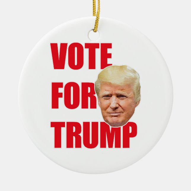 Abstimmung über Trump Keramik Ornament (Vorne)