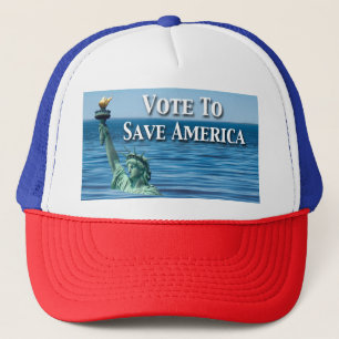 Abstimmung, um Amerika diese Wahl Retten Truckerkappe