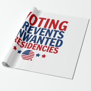 Abstimmung verhindert unerwünschte Präsidentschaft Geschenkpapier
