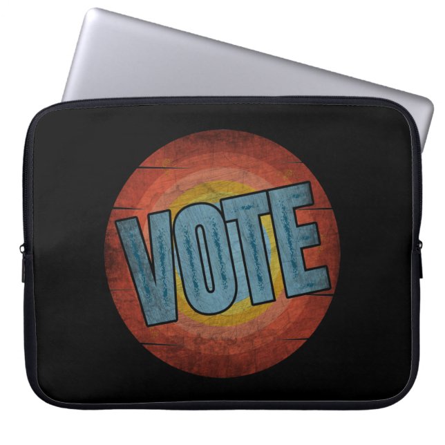 ABSTIMMUNG VINTAG LAPTOPSCHUTZHÜLLE (Vorderseite)